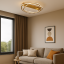 RABALUX 71280 Kallira stropné svietidlo D590mm LED 72W/12260/3800lm 3000K zlatá, biela