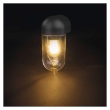 EMOS ZGG010P CASSIA nástenné exteriérové svietidlo E27 126 × 95 × 222  IP44 antracit