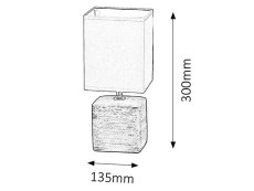 Rabalux 4458 Orlando Stolná lampička E14 1x40W