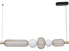 LED závesné svietidlo 3200 lm 3000-5700K zlaté Zuma Line SAAR MD2596-5B-3BGT