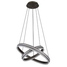 GLOBO 67314-60H GROUNI závesné svietidlo D600mm LED 60W/3387lm 2700-6000K titánová, biela, diaľkový ovládač