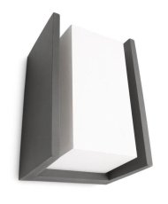 Philips 16351/93/PN Bridge vonkajšie nástenné svietidlo E27 1x42W IP44 antracitové