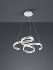 TRIO 371310105 Francis LED závěsné stropní svítidlo 52W / 6500lm 3000K matný hliník, switchdimmer