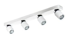 AZZARDO AZ0665 DECOline TOMI 4 PR WHITE stropné/nástenné svietidlo 4xGU10 50W IP20 biela/šedá