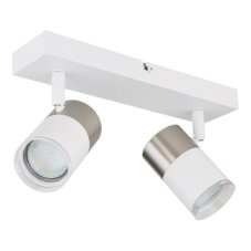 GLOBO 57851-2 BRISBON stropní bodové svítidlo/spot 2xGU10 bílá, matný nikl