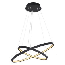 GLOBO 67192-42B RALPH závesné svietidlo LED D510mm 42W/1300lm 3000K čierna matná, opál, stmievateľné, switchdimmer