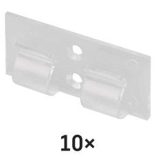 EMOS DCH002 samolepící háček dvojitý 46x22x9 mm, 10 ks sáček