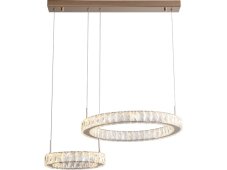 LED závesné svietidlo 4200 lm 3000K zlaté s krištáľovým efektom Zuma Line GIRONA MD3713-2-3GT