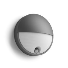 Venkovní nástěnné svítidlo se senzorem LED 2700K antracitová IP44 PHILIPS UltraEfficient Capricorn 8721103109996