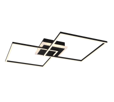 TRIO R62843132 ARRIBO stropní svítidlo LED 1x29W/3250lm, 1x6,5W/600lm 3000K matná černá, RGB, switchdimmer, dálkový ovladač