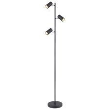 GLOBO 57910SB ROBBY stojacia lampa V1540mm 3xGU10 matná čierna