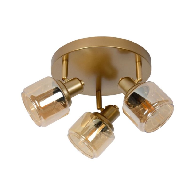 LUCIDE 77979/13/02 BJORN stropné bodové svietidlo/spot D380mm 3xE14 mosadz