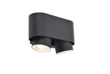 LUTEC 6604003118 CYPRES exteriérové nástenné svietidlo 2xGU10 IP44 tmavošedá