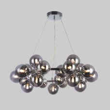 Italux PND-5252-25-CH+SMK závěsné svítidlo Cabella D680mm 25x28W G9 chrom, kouřová