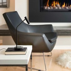 Ideal Lux 295534 EASY stolná lampička LED V460mm 3,5W 250/200lm 3000K čierna