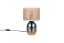 TRIO 564900157 TARA stolní lampička V320mm 1xE27 chromová, přírodní