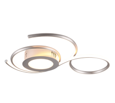 TRIO 623410207 JIVE stropní svítidlo LED 36W/4300lm 2700 - 6000K matný nikl, stmívatelné, dálkový ovladač