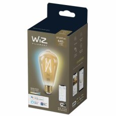 Philips WiZ Tunable white 8718699787233 LED žiarovka Filament E27 6,7W/640lm ST64 2000-5000K