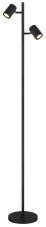 GLOBO 57918SB JAMES stojacia lampa V1580mm 2xGU10 5 čierna