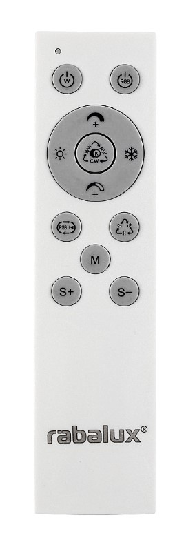 RABALUX 71402 Stavros stropné svietidlo LED 40W/2660lm 3000-6500K čierna, biela, stmievateľné, diaľkový ovládač