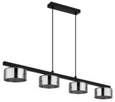 GLOBO 16055-4HS HIGGINS závěsné svítidlo 4xGX53 6W 400/270lm 1800K černá, kouřová