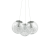 Závěsné svítidlo Ideal lux 176031 MAPA SAT SP3 NICKEL 3xE27 60W nikl