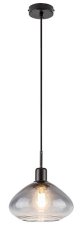 RABALUX 72021 Dvora závěsné svítidlo 1xE27 D220mm matná černá, kouřová