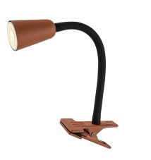 Stolná lampa so štipcom 1x GU10 oranžová IP20 Rabalux ALDO 74090