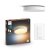 Philips HUE LED White Ambiance 41166/31/P6 Devere L kúpelňové stropné svietidlo 33,5W 4300lm 2200-6500K IP44 42,5cm biele stmievateľné BlueTooth + HUE Switch