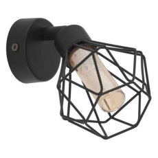 Eglo 32765 ZAPATA 1 Bodové nástenné svietidlo G9-LED 1X3W čierna/jantárová