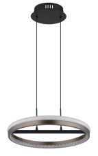 GLOBO 67179H DELLA závěsné svítidlo D397mm LED 40W 4400/1790lm 3000+4000+6000K černá, šedá, křišťálový efekt