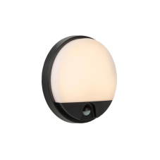 LUCIDE 22863/10/30 HUPS IR vonkajšie nástenné svietidlo so senzorom LED 10W/1000lm 3000K IP54 čierna, opálová