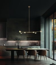 Závěsné svítidlo 6x GX53 béžové TRIO SELECT CODA 369000643