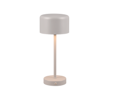 TRIO Reality R59151177 JEFF dotyková stolní lampička SMD LED V300mm 1,5W/120lm 3000K šedá, nabíjecí baterie