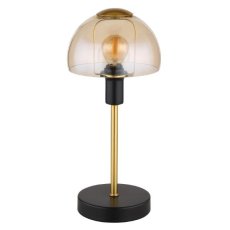 GLOBO 21914A KOKKINI dotyková stolná lampička V320mm 1xE14 čierna, jantárová ON/OFF