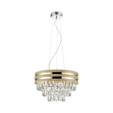 Závěsné svítidlo 4x E14 zlaté Zuma Line NAICA P0525-04A-F4V6