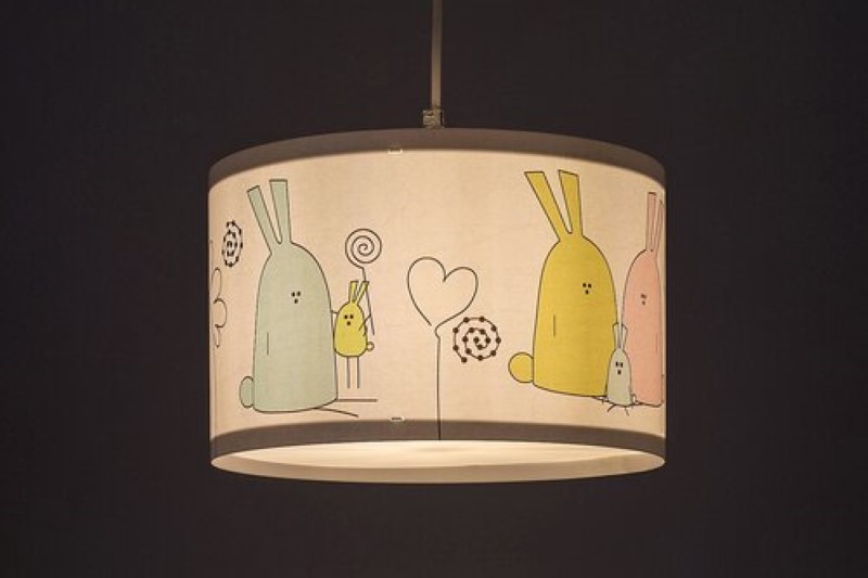 RABALUX 72166 Flappy závesné svietidlo detské D280mm 1xE27 biela, viacfarebná