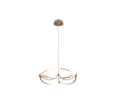 TRIO 321210108 CHARIVARI závěsné svítidlo LED D620mm 42W/5100lm 3000K mosaz, switchdimmer