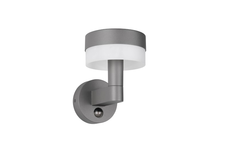 TRIO 230569142 MACKENZIE vonkajšie nástenné svietidlo so senzorom SMD LED 8W/800lm 3000K IP54 antracitová