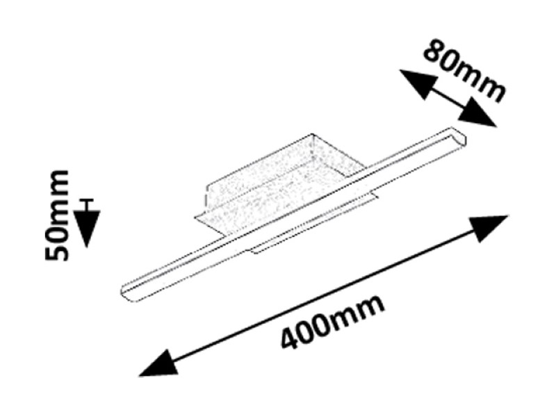 RABALUX 71397 Demir stropné svietidlo LED 8W/840lm 4000K čierna, zlatá, biela