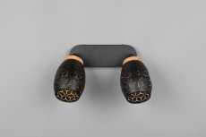 TRIO Reality R81572080 BIDAR stropní bodové svítidlo/spot 2xE14 černá, zlatá