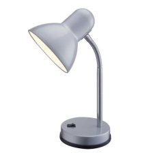 GLOBO 2487 BASIC stolové svietidlo 1xE27 strieborná metalíza