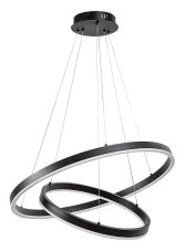 RABALUX 72305 Isaure závěsné svítidlo D600mm LED 80W/8000/5600lm 3000-6500K černá, bílá, stmívatelné, dálkový ovladač