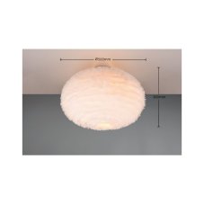 TRIO Reality R61582001 FURRY stropné svietidlo 2xE27 D500mm piesková