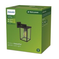 Philips 8720169266377 Outdoor Bellini venkovní nástěnné svítidlo 1xE27 IP44 antracit