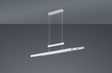 TRIO 375310507 TRAJAN závesné svietidlo dotykové LED 42W/4000lm, 2x6W/500lm 2700-5000K matný nikel, stmievateľné