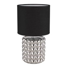 GLOBO 21626C VALENTINO stolní lampička V330mm 1xE14 chromová, černá