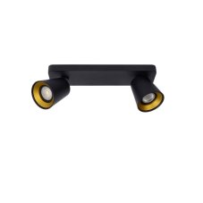 Lucide 09928/10/30 TURNON stropní bodové svítidlo 2xGU10 / 5W černá / zlatá