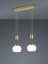 TRIO 342010208 MADISON závesné svietidlo SMD LED 2x8W/900lm 3000K matná mosadz, biela, switchdimmer