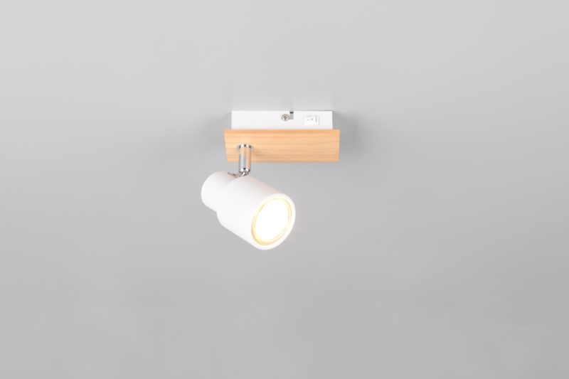 TRIO Reality R81981731 PIERRE nástěnné bodové svítidlo/spot s vypínačem 1xGU10 bílá matná